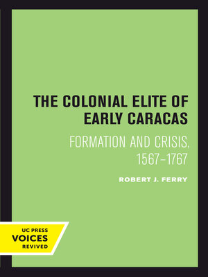 cover image of The Colonial Elite of Early Caracas